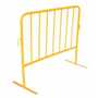 Vestil PRAIL-48-Y-FF 48"L Stl Barrier w/Flat Ft Ylw