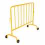 Vestil PRAIL-48-Y-WW 48"L Stl Barrier w/2Wheels Ylw