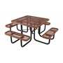 Vestil PT-MX-ST-46-BN Pic Tbl Exp Metal Square 46x46Brn