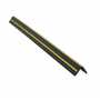 Vestil Rubber PVC Edge Guard 2 In. x 2 In. Slot Black / Yellow