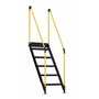 Vestil PWPS-ST-5-60-BKYL Work Plt Stairs 5 Steps 60 In. Tall