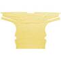 PolyWear Smooth Disposable Polyethylene Gown, Yellow 45 x 55 inch XL