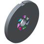 WEILER GRINDER PLATE 11" 106-0076 7/64" HOLES