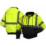 Pyramex RJ31 Insulated Bomber Jacket Hi-Vis Lime w/ Hood