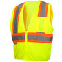 Pyramex® RVZ2210 Hi Vis Safety Vest, Class 2 Hi Vis Lime