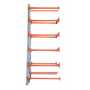 Vestil Steel Reel Rack Add-On Kit 36 In. x 48 In. x 120 In. 6000 Lb. Capacity White/Orange