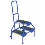 Vestil Rolling Rubber Matting 2 Step Blue