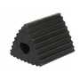 Vestil Rubber Wheel Chock 4-1/4 In. x 6-1/2 In. x 4-3/4 In. Black