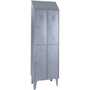 Roser 26763 Stainless Steel Locker Cupboard with 2 Modules and 4 Doors