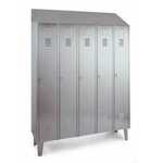 Roser 3923 Stainless Steel 5-Module Locker, 5 Doors