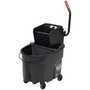 Rubbermaid 1863896 Executive WaveBreak Mop Bucket, 35 qt, Side Press