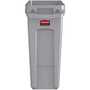 Rubbermaid 1971258 Slim Jim Waste Container, Light Gray 16 Gal