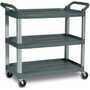 Rubbermaid FG409100GRAY Open-Sided Utility Cart