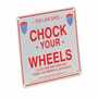 Vestil SA-1012 Alum Enamel Whl Chock Sign