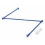 Vestil Steel Standard Cantilever Brace Set 72 In. x 36 In. Blue