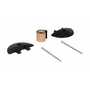 Vestil Rubber Heavy Duty Speed Bump Asphalt End Cap, Black
