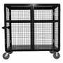 Vestil SCW-XM-3060-BK Steel Security Cart 30x60 Black