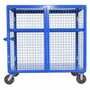 Vestil SCW-XM-3060-BL Steel Security Cart 30x60 Blue