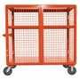 Vestil SCW-XM-3060-OR Steel Security Cart 30x60 Orange