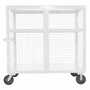 Vestil SCW-XM-3060-WT Steel Security Cart 30x60 White