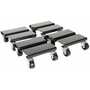 Vestil Steel Dolly Set 4 Quantity 8 In. x 8 In. x 3-5/8 In. Black
