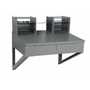 Vestil SHOP-DW 19.5"H Wall Mounted Shop Desk Gray