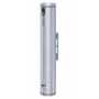 Vestil Aluminum Smokers Bollard 19 in, Wall Mount Silver