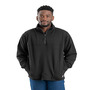 Berne SP250 Heritage Thermal-Lined Quarter-Zip Sweatshirt, S, Black