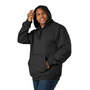 Berne SP418 Heritage Zippered Pocket Hooded Pullover Sweatshirt, 5XL, Black