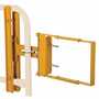 Vestil Steel Self-Closing Gate 16 In. to 26 In. Opening Yellow