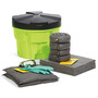 SpillTech SPKU-20-HV Universal 20-Gallon Hi-Viz OverPack Drum Spill Kit