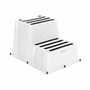 Vestil Marine Step Poly Nestable 2 Step White