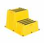 Vestil Polyethylene Nestable 2 Step 500 Lb. Cap, Yellow