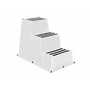 Vestil Marine Step Poly Nestable 3 Step White