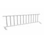 Vestil Steel Semi-Permanent Barrier Railing 120 In, White