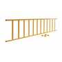 Vestil Steel Semi-Permanent Barrier Railing 120 In, Yellow