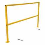 Vestil SQ-108-HWR Safety Handrail w/Hardware 108"L