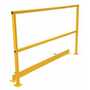 Vestil SQ-96-TB-HWR Handrail w/Toe Board and Hardware 96"