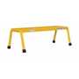 Vestil Aluminum 1 Step Wide Stand 500 Lb. Cap, Yellow