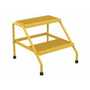 Vestil Aluminum 2 Step Knock Down Stand 500 Lb. Cap, Yellow