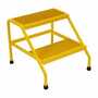 Vestil Aluminum 2 Step Stand 500 Lb. Cap, Yellow