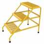 Vestil Aluminum 3 Step Stand 500 Lb. Cap, Yellow