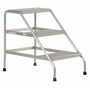 Vestil Aluminum 3 Step Stand 500 Lb. Cap, Silver