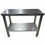 SSL SSL-1001-A-S Stainless Steel Prep Table, Adjustable Pads and Lower Shelf