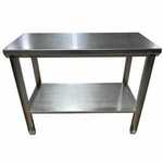 SSL SSL-1001-A-S Stainless Steel Prep Table, Adjustable Pads and Lower Shelf