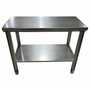 SSL SSL-1001-AP-S Stainless Steel Prep Table, Adjustable UHMW Pads and Lower Shelf