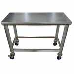 SSL Industries SSL-1001-C Stainless Steel Prep Table, with Casters