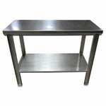 SSL SSL-1001-P-S Stainless Steel Prep Table, with UHMW Pads and Lower Shelf