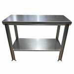 SSL SSL-1001-S Stainless Steel Prep Table, Lower Shelf and Paw Print Feet