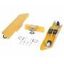 Vestil Spring Scissor Table Glass Filled Nylon Caster Kit Option, 4,500 Lb. Cap, Yellow